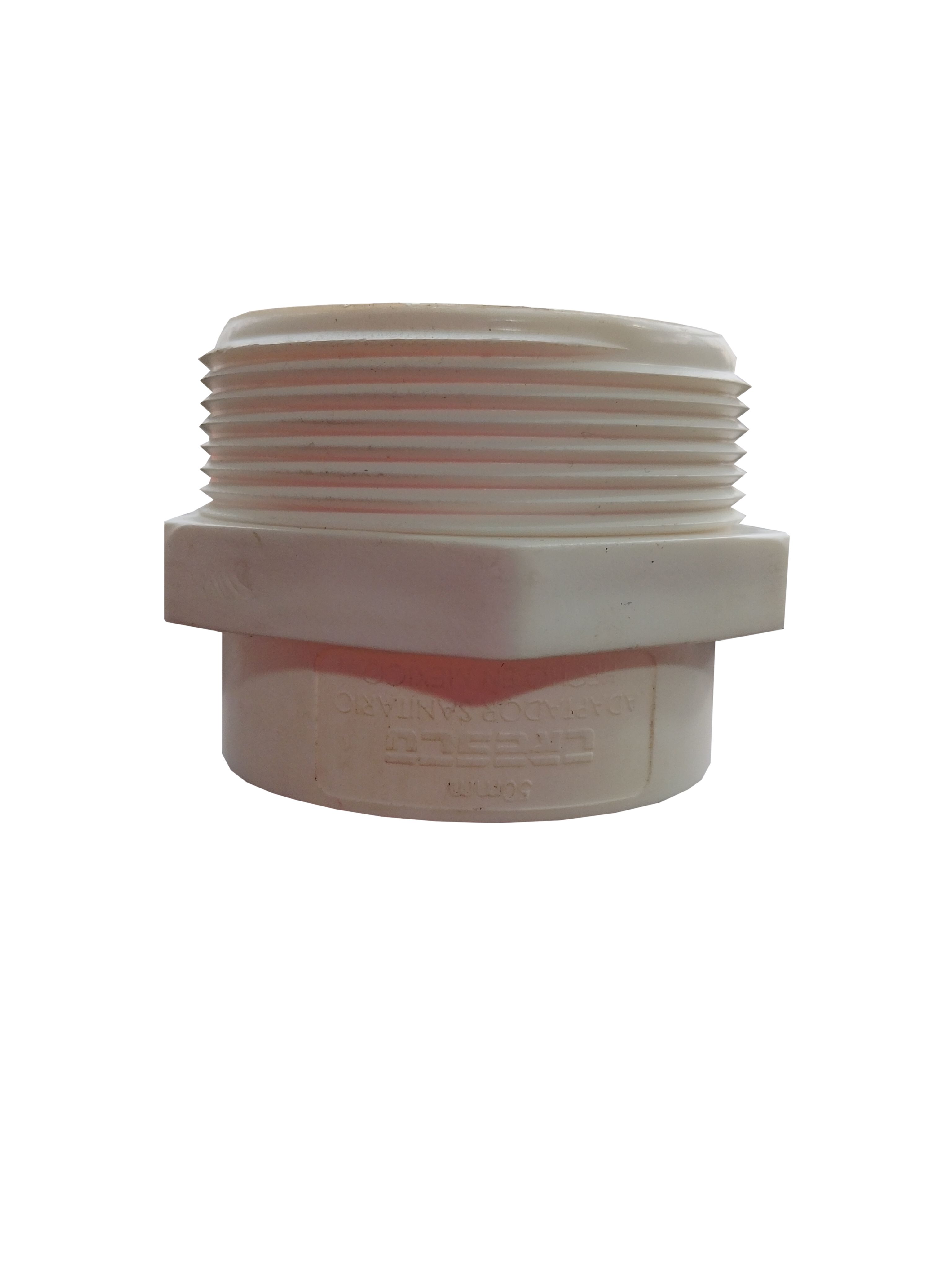CONECTOR ESPIGA DE PVC SANITARIO DE 2" MARCA CRESCO
